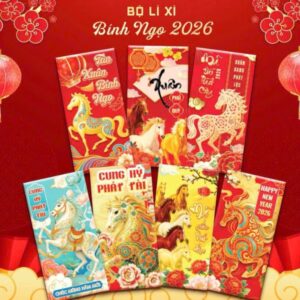 In lì xì Tết 2026 giá rẻ, thiết kế theo yêu cầu