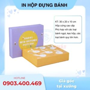 hộp giấy đựng bánh kẹo đẹp tại in Hoa Long