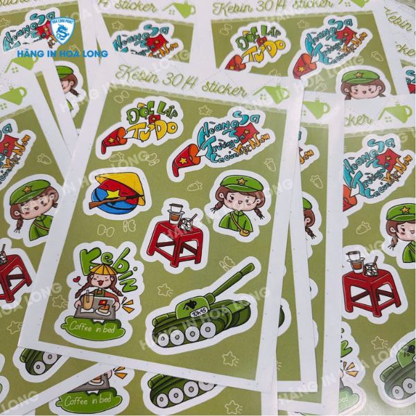 In sticker theo yêu cầu tại In Hoa Long