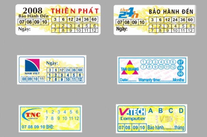 In tem bảo hành điện thoại giá rẻ tại Hà Nội