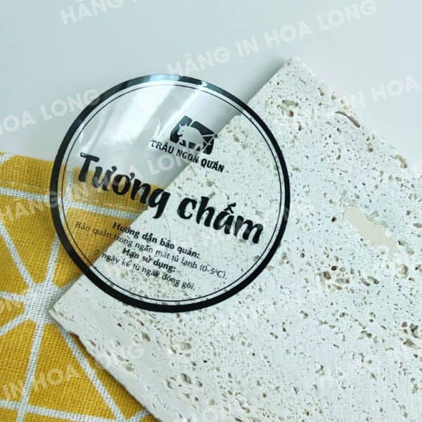 In te decal trong tại xưởng in Hoa Long