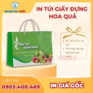 In túi đựng hoa quả cho doanh nghiệp tại in Hoa Long