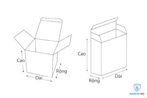 Kích thước hộp giấy phổ biến