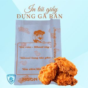 In túi giấy đựng gà rán - Hãng in Hoa Long