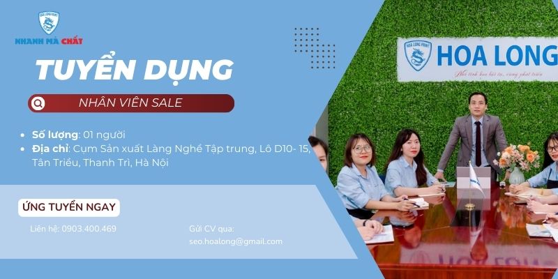 In Hoa Long tuyển dụng nhân viên sale