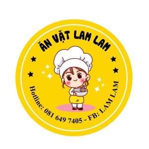 In sticker đồ ăn vặt