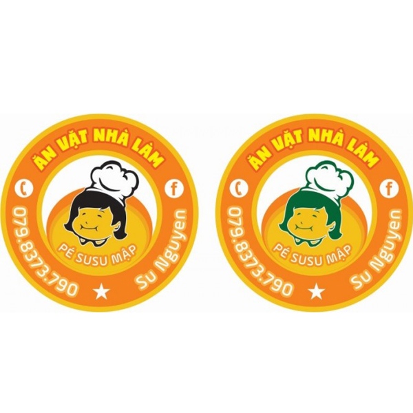 In sticker đồ ăn vặt dễ thương