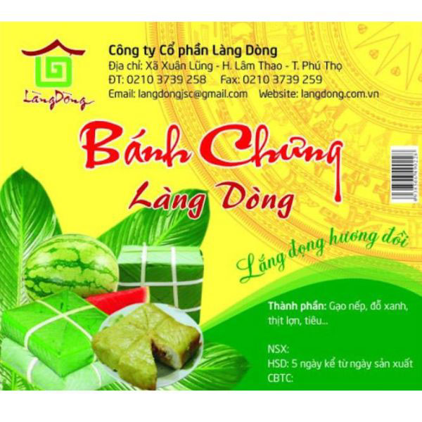 In tem nhãn bánh chưng giá rẻ theo yêu cầu tại in Hoa Long