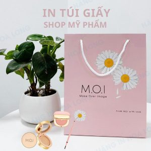 In túi giấy đựng mỹ phẩm Moi