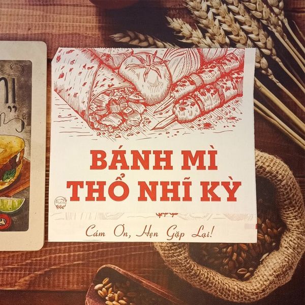 Mẫu túi giấy đựng bánh mì Thổ Nhĩ Kì tam giác