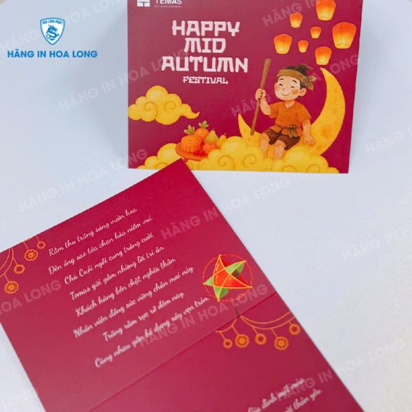 In thiệp trung thu giá rẻ, thiết kế theo yêu cầu