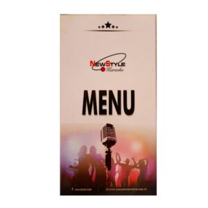 In menu quán karaoke theo yêu cầu