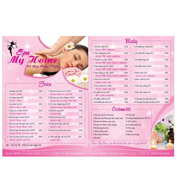 In menu spa