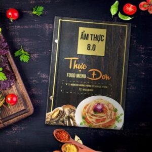 Kích thước menu theo tiêu chuẩn trong thiết kế