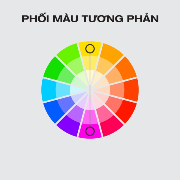 Nguyên tắc phối màu tương phản trong thiết kế