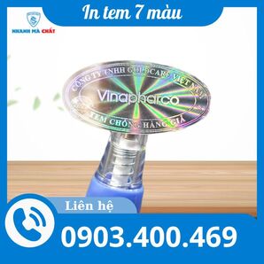 In tem nhãn 7 màu Hologram rẻ-đẹp-theo yêu cầu tại Hoa Long