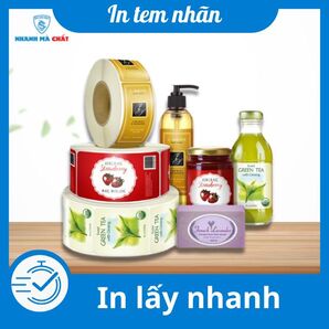 In tem nhãn dán sả phẩm lấy ngay tại In Hoa Long