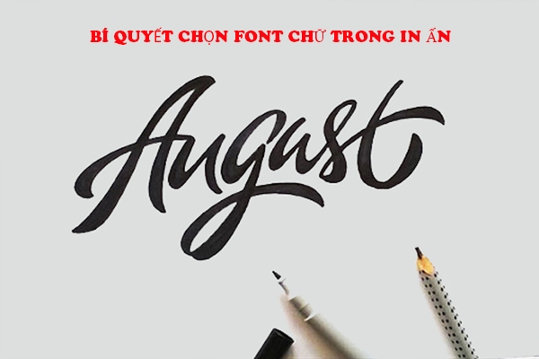 Bí quyết chọn font chữ trong in ấn