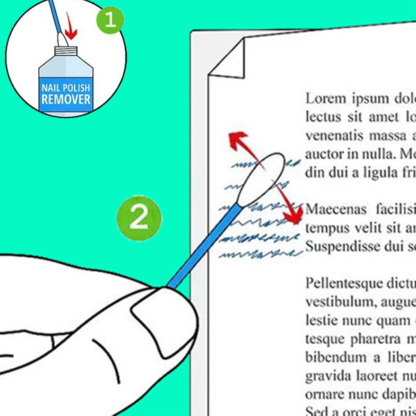 Cách tẩy mực in trên giấy bằng hóa chất