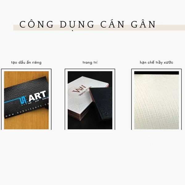 Công dụng của kỹ thuật cán gân trên giấy