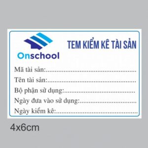 In tem kiểm kê tài sản cố định