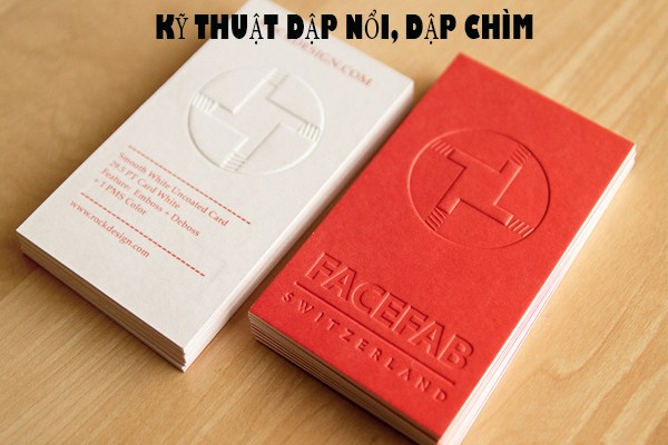 Kỹ thuật dập nổi, dập chìm là gì