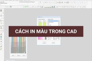 Cách in màu trong cad