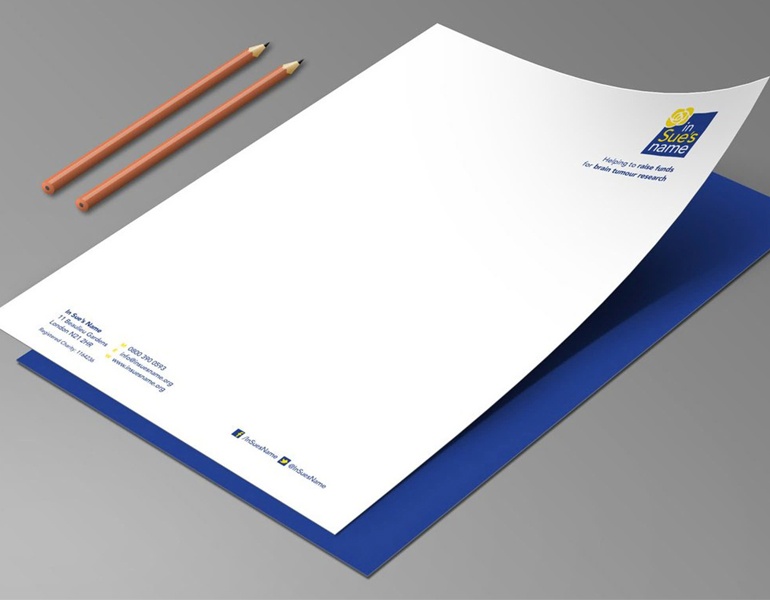 In letterhead theo yêu cầu