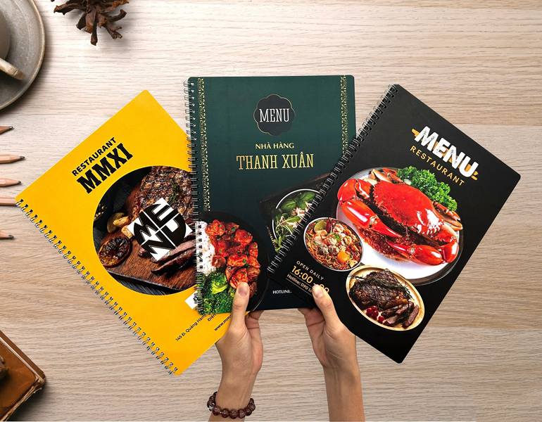 In menu cuốn giá rẻ