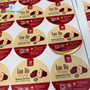 In tem nhãn táo đỏ chuyên nghiệp, mẫu đa dạng