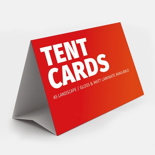 Tent card A4