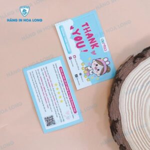 In card visit cảm ơn theo yêu cầu tại In Hoa Long