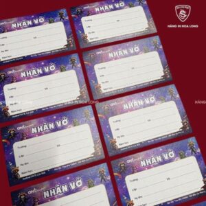 In nhãn vở theo yêu cầu đẹp – rẻ - uy tín tại Hà Nội