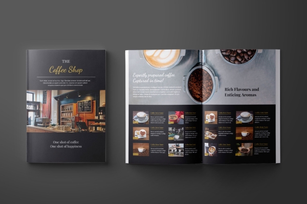 In Hoa Long nhận in mẫu catalogue coffee chất lượng cao