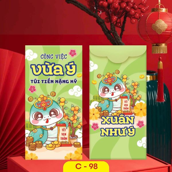 Tổng hợp mẫu bao lì xì Tết 2025 đẹp tại Xưởng In Hoa Long