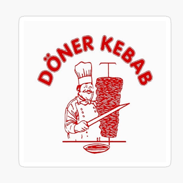 Mẫu logo Doner Kebab - Bánh mì Thổ Nhĩ Kỳ nổi tiếng