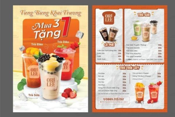 Tổng hợp các mẫu menu trà sữa đẹp cho quán