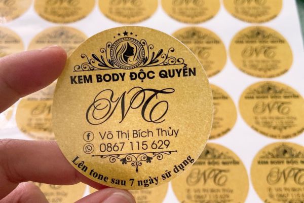 Tổng hợp các mẫu tem kem body đẹp, chất lượng nhất