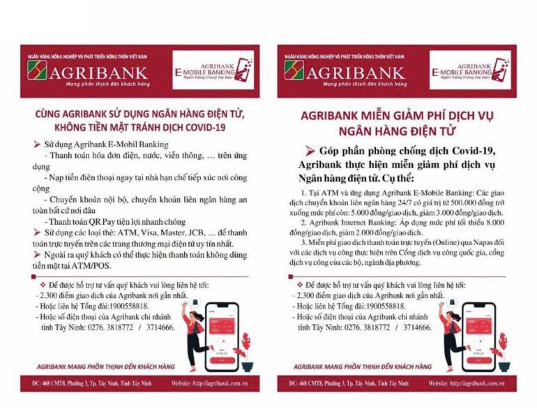 Mẫu tờ rơi quảng cáo ngân hàng Agribank