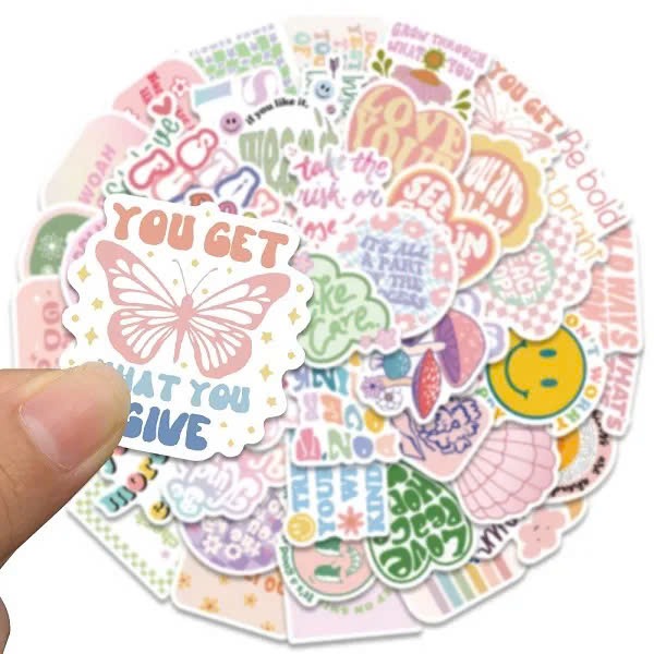 Sticker họa tiết chữ dán ở đâu