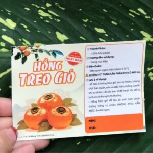 Mẫu in tem hồng treo gió đẹp