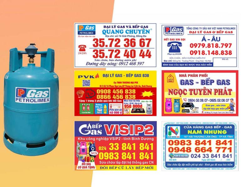 Chất liệu in tem nhãn dán bình gas