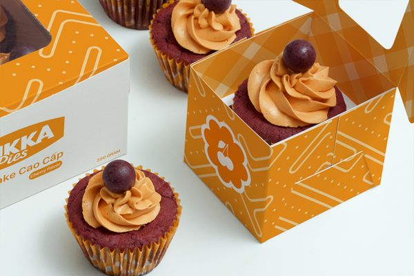 In hộp giấy đựng bánh cupcake giá rẻ, theo yêu cầu tại Hà Nội