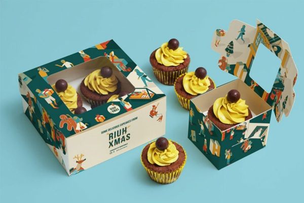 In hộp giấy đựng bánh cupcake giá rẻ, theo yêu cầu tại Hà Nội