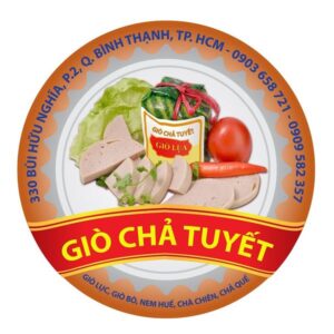 In tem nhãn chả lụa