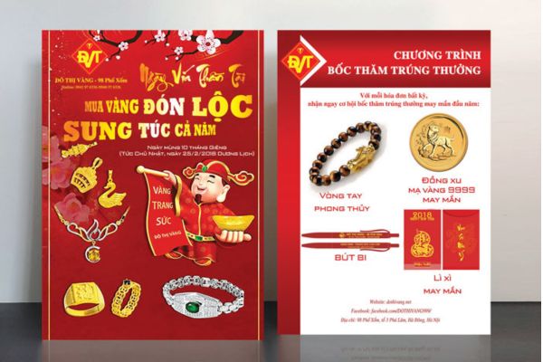 In tờ rơi quang cáo Tết giá rẻ theo yêu cầu tại Hà Nội