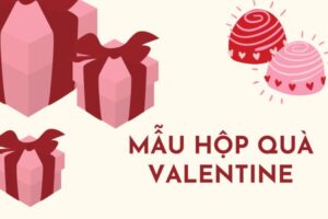 Mẫu hộp đựng quà valentine đẹp tại In Hoa Long