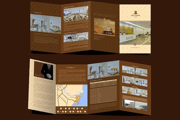 Các kích thước brochure phổ biến