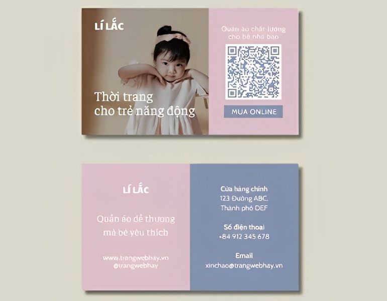 In card visit thời trang tại xưởng Hà Nội