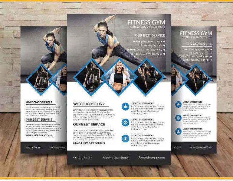 Mẫu brochure phòng tập gym đẹp mắt